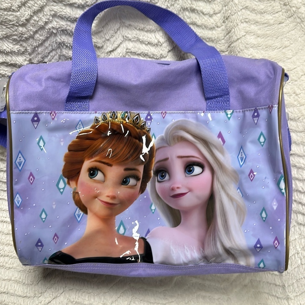 DISNEY FROZEN LAVENDER SHOULDER STRAP TOTE BAG